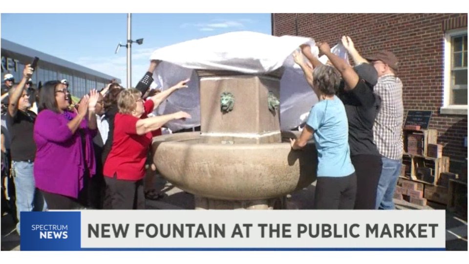 Market Fountain unveiling