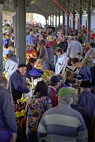 Saturday shoppers at the Public Market.
