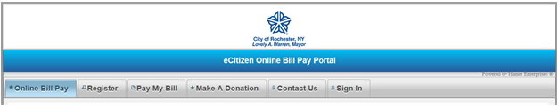 Online Payment Portal - City of Rochester