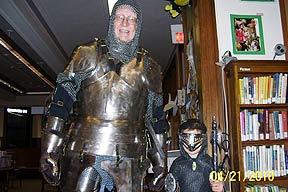 Knight and friend at Monroe Branch