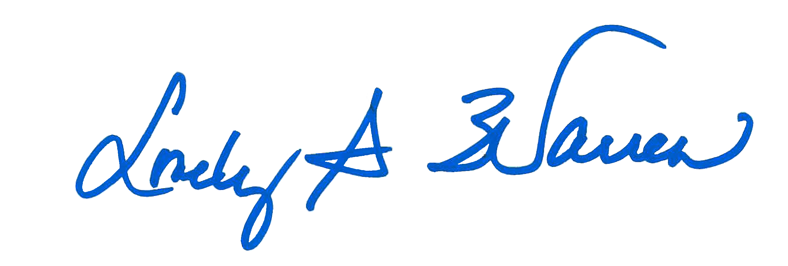 Mayor's signature blue