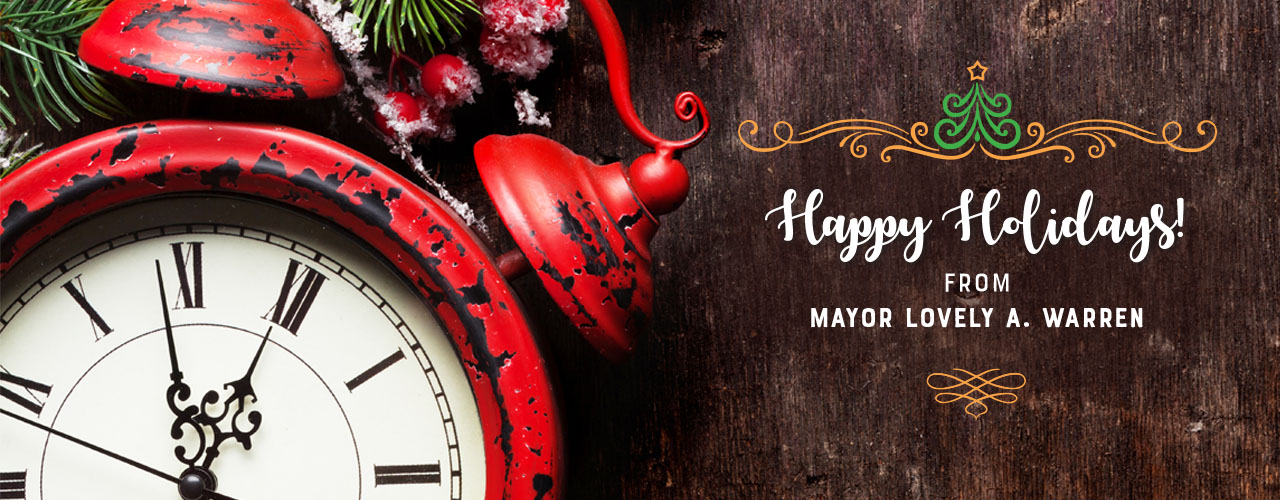 Mayor's Happy Holidays rotator